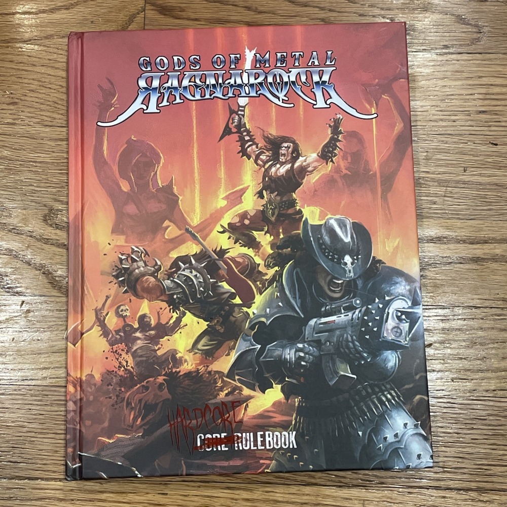 Gods of Metal Ragnarock Book by Ivan Van Norman Hardcover Rulebook
